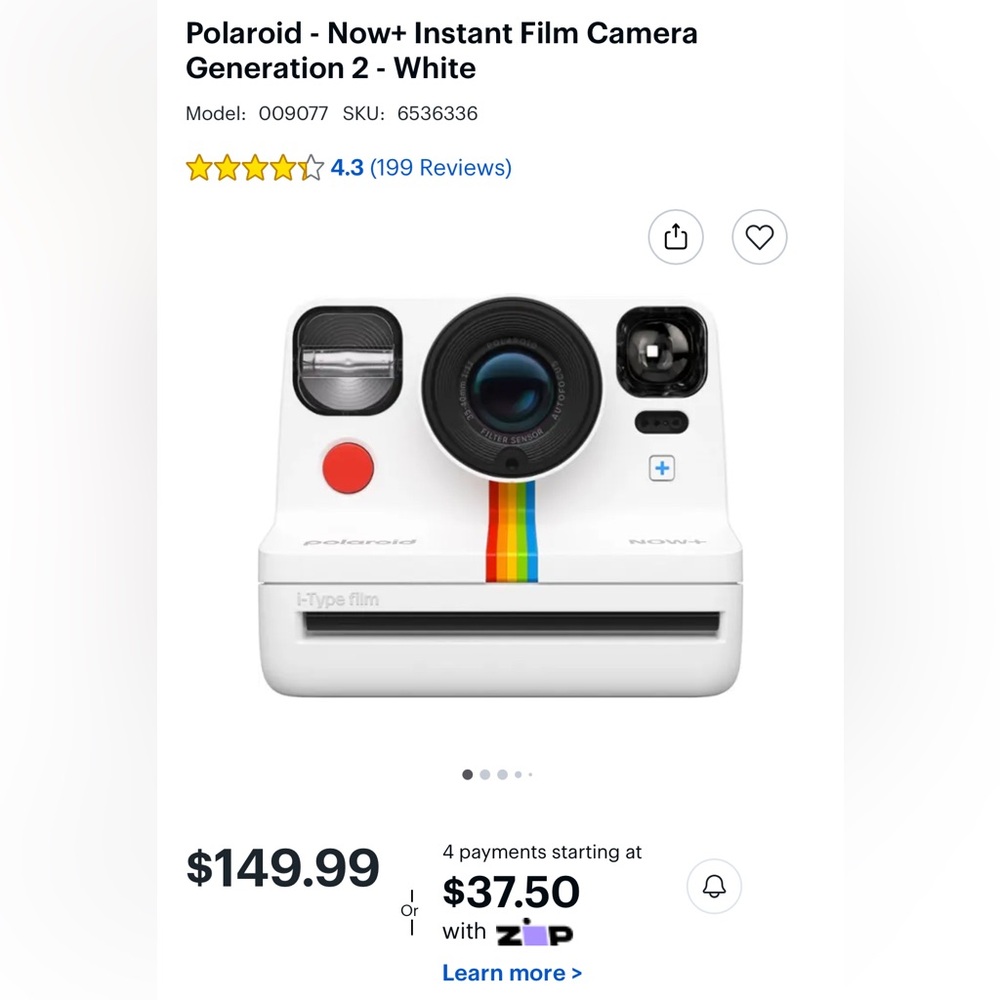 Polaroid camera second generation